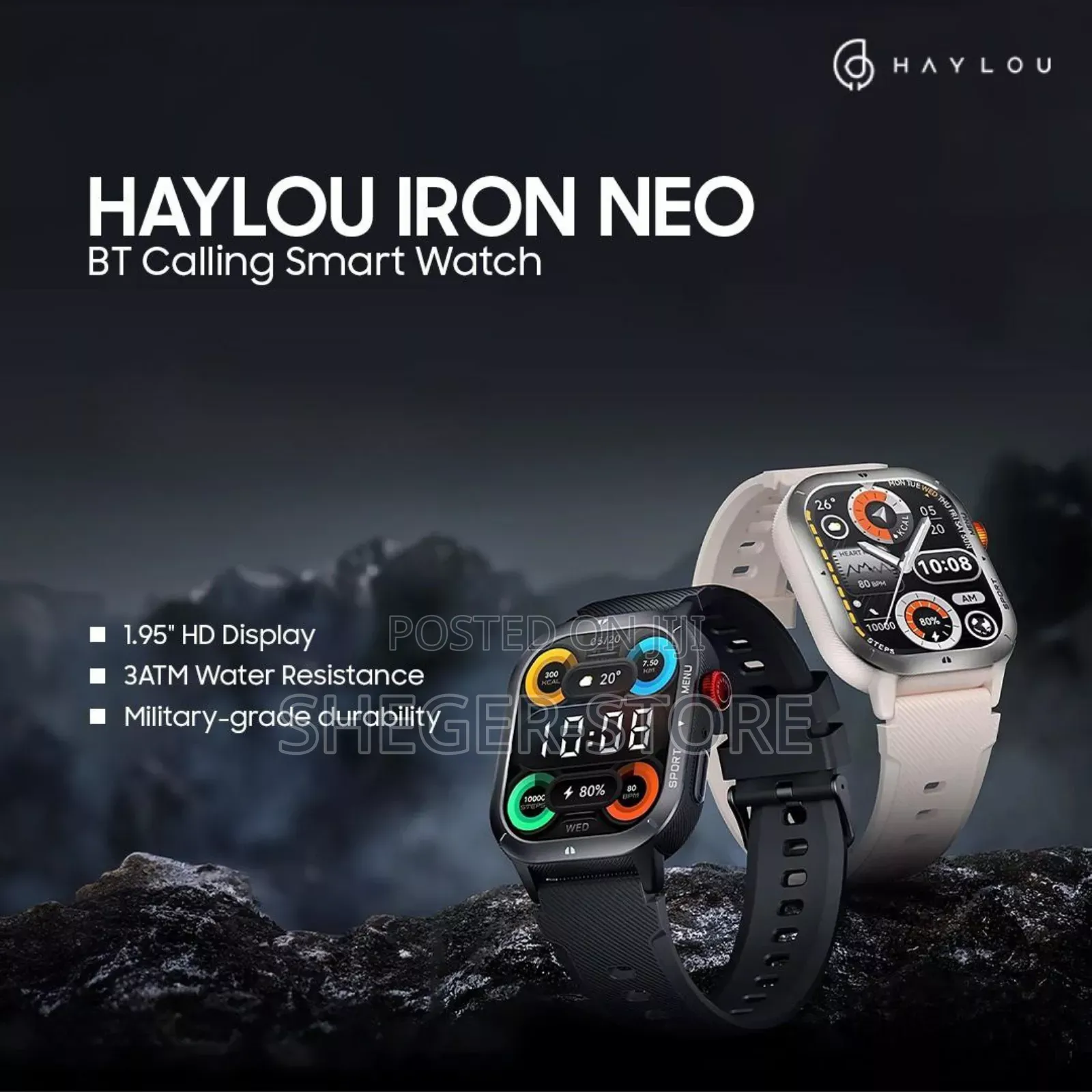 Haylou Iron Neo Smartwatch(የልብ ምትን ይለካል)