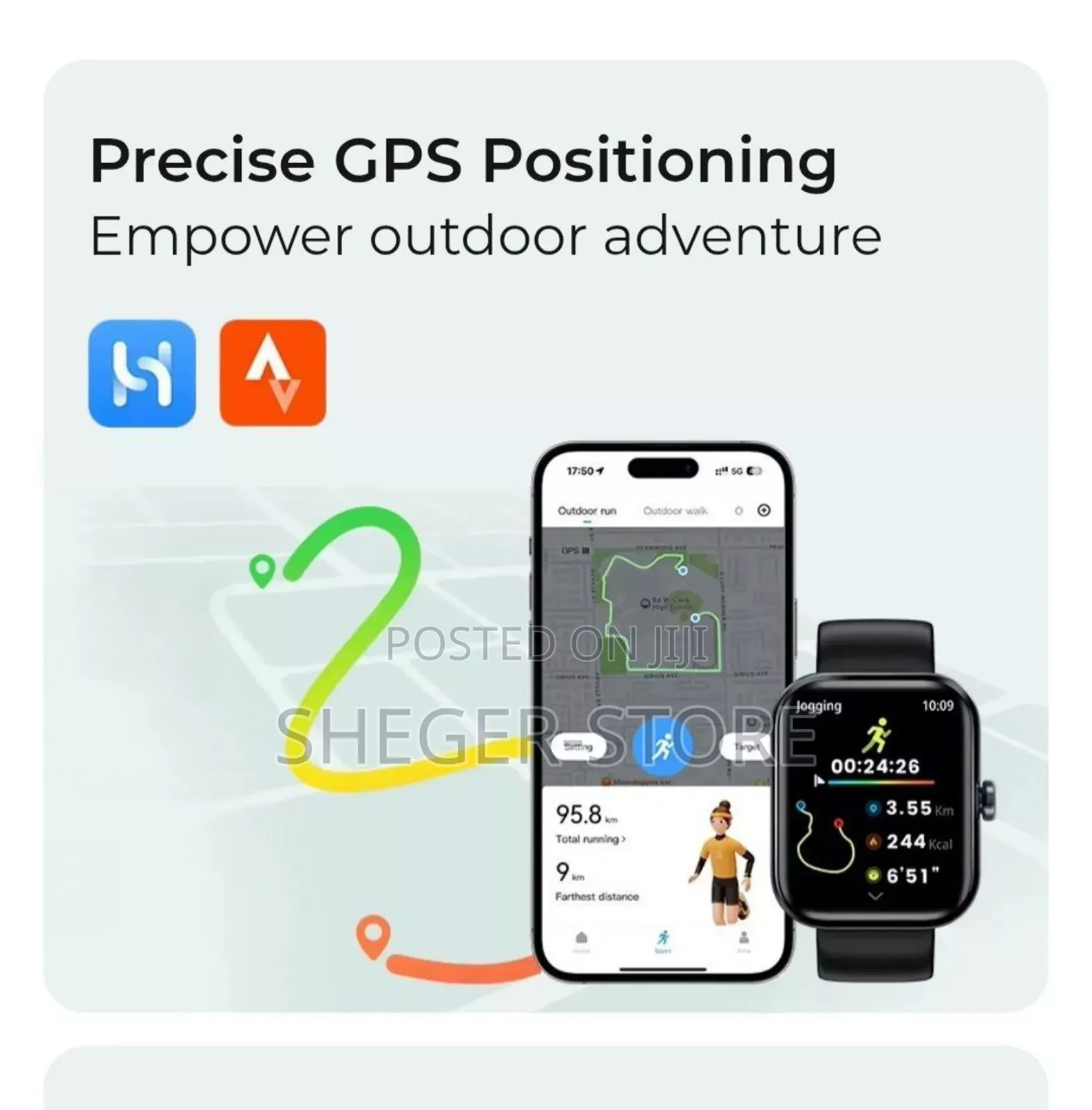 Haylou Watch 4 Smart Watch(የልብ ምትን ይለካል)