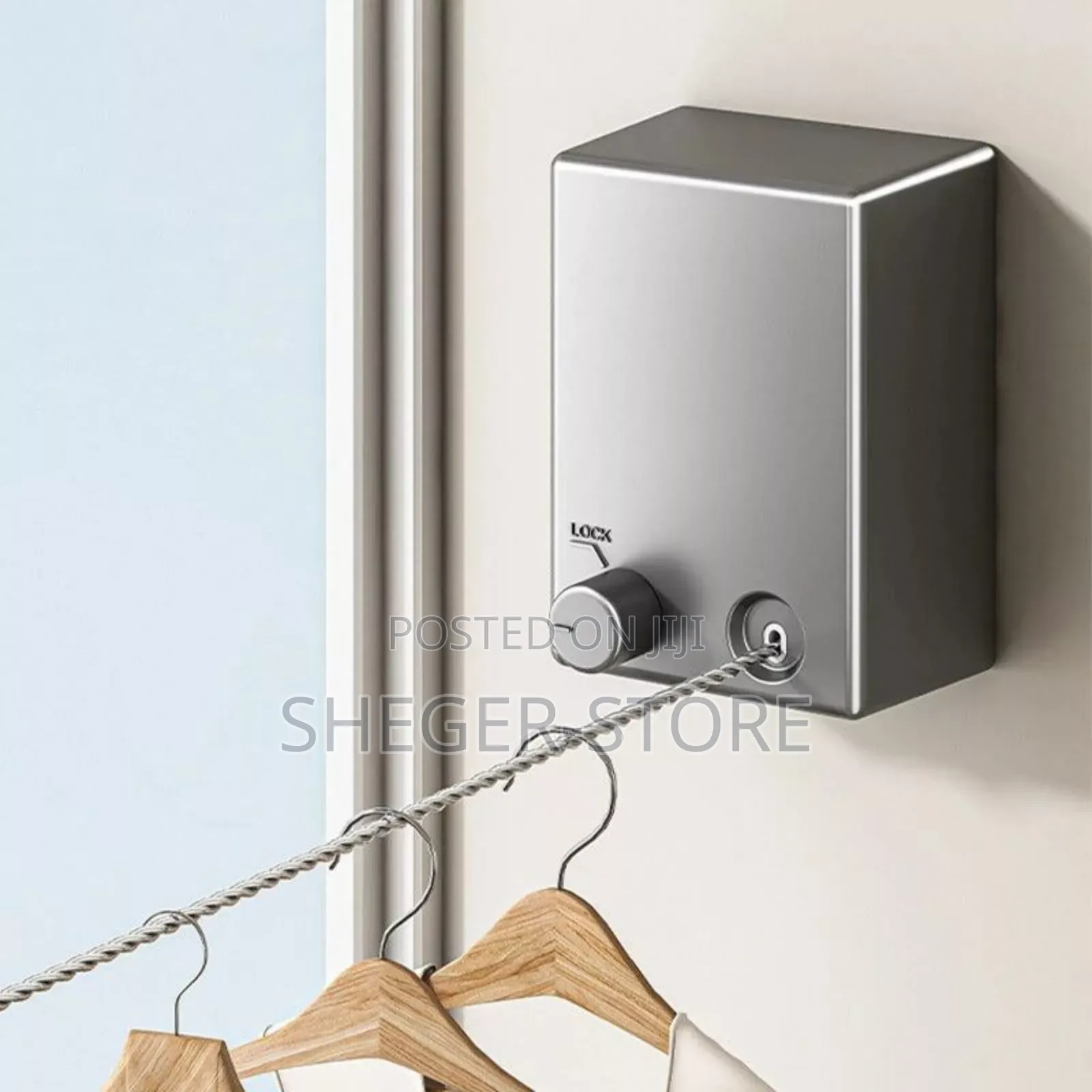 Retractable Clothesline Rope (ልብስ በትንሽ ቦታ ማድረቅ የሚያስችል አስደናቂ ማስጫ)