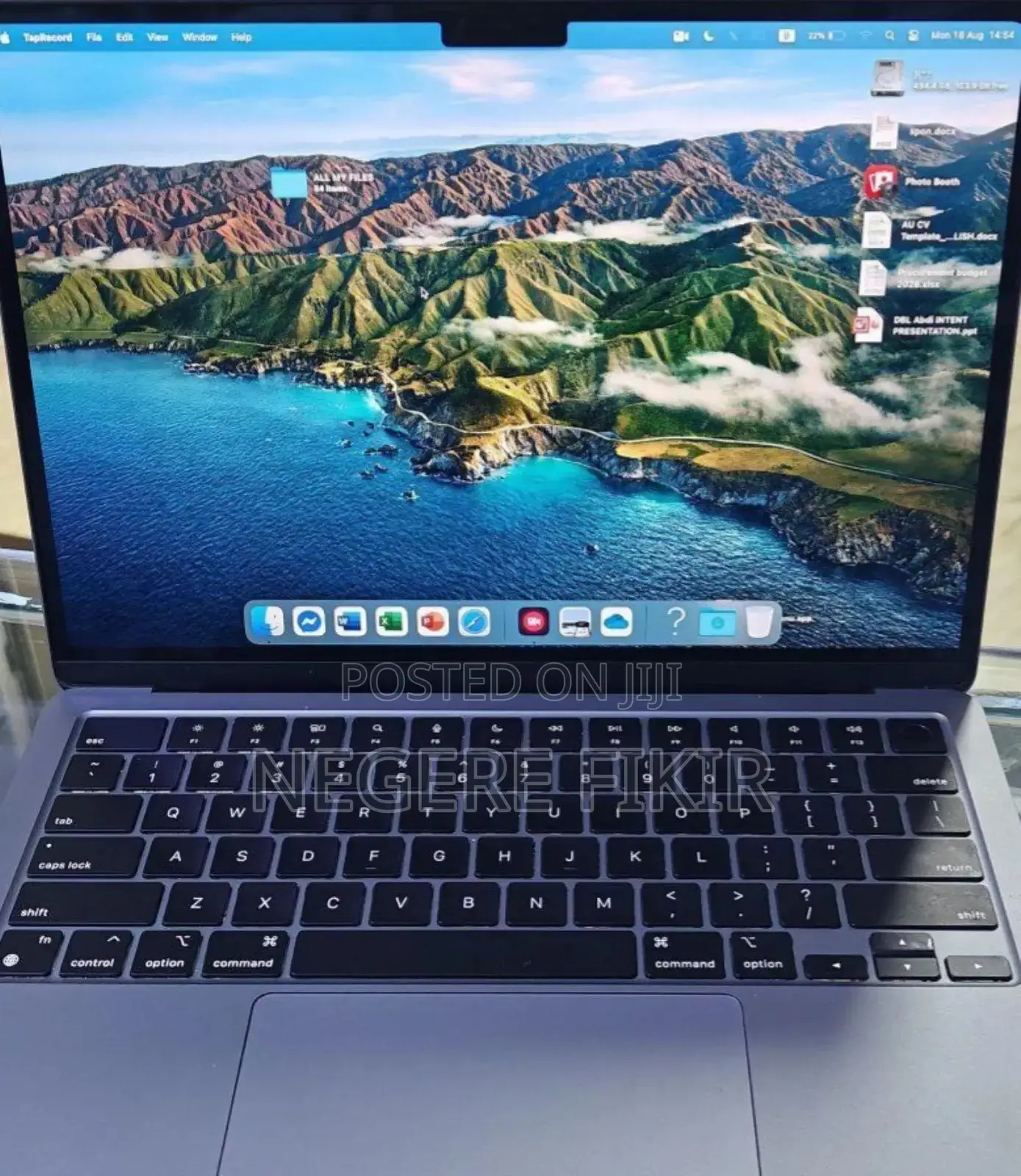 New Laptop Apple MacBook Air 2022 M2 8GB Apple M2 SSD 512GB