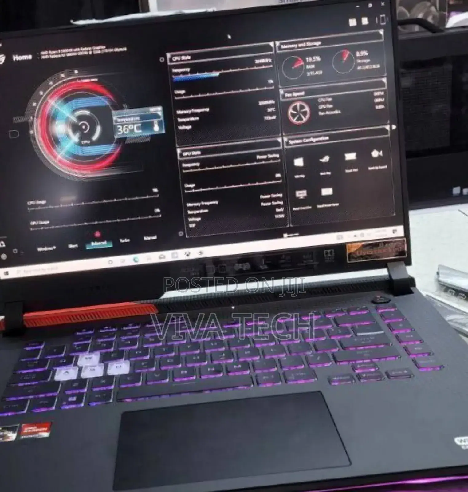 New Laptop Asus ROG Strix G15 16GB AMD Ryzen 9 SSD 512GB