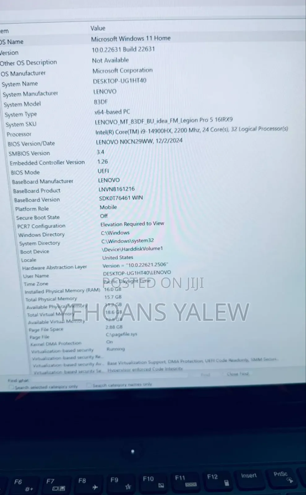 New Laptop Lenovo Legion 5 16GB Intel Core I9 SSD 1T