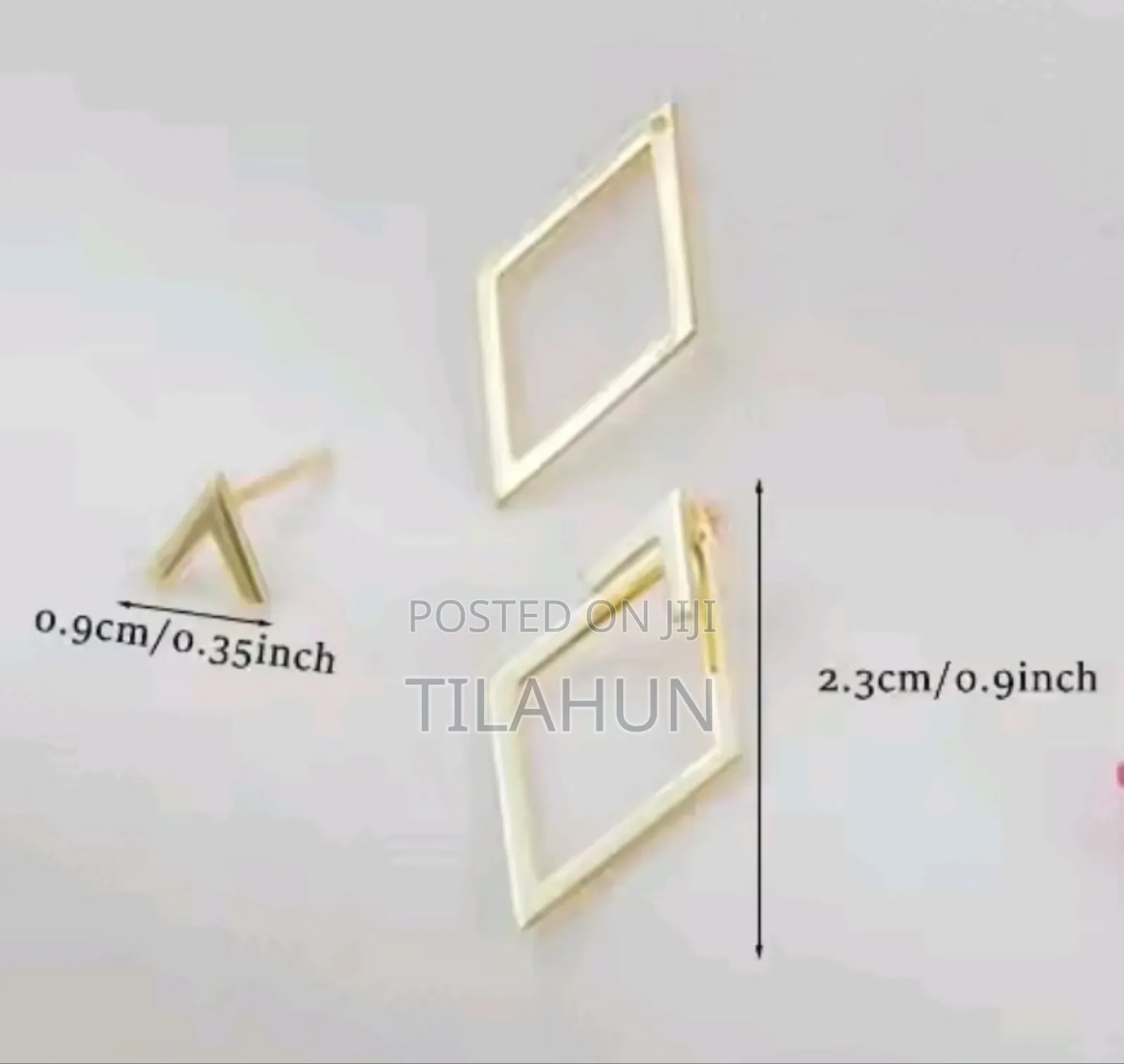 Geometric Square Detachable Stud Earrings for Women Fashion Jewelry