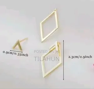 Geometric Square Detachable Stud Earrings for Women Fashion Jewelry