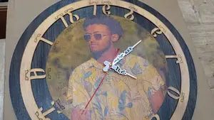 Hand Made Wooden Clock