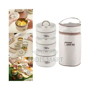 ምሳ እቃ Isolated Lunch Box With Bag