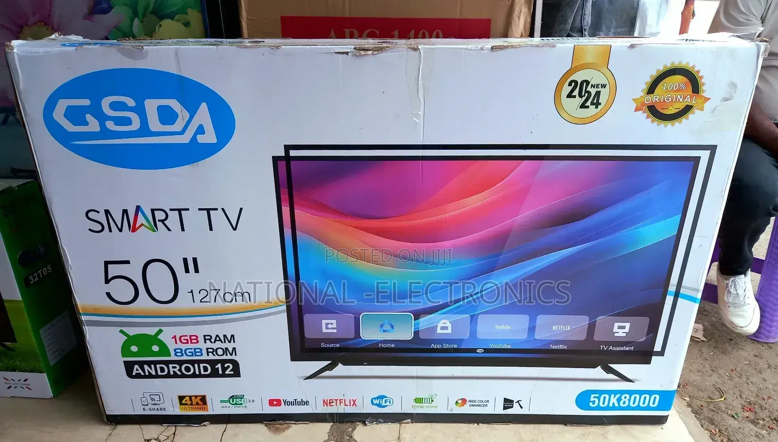 Gsda 50 Inch Tv Smart Android 12.0 New 2024 Products Tv