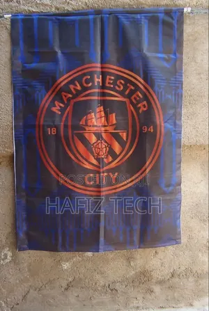 Man City and Chelsea Flags