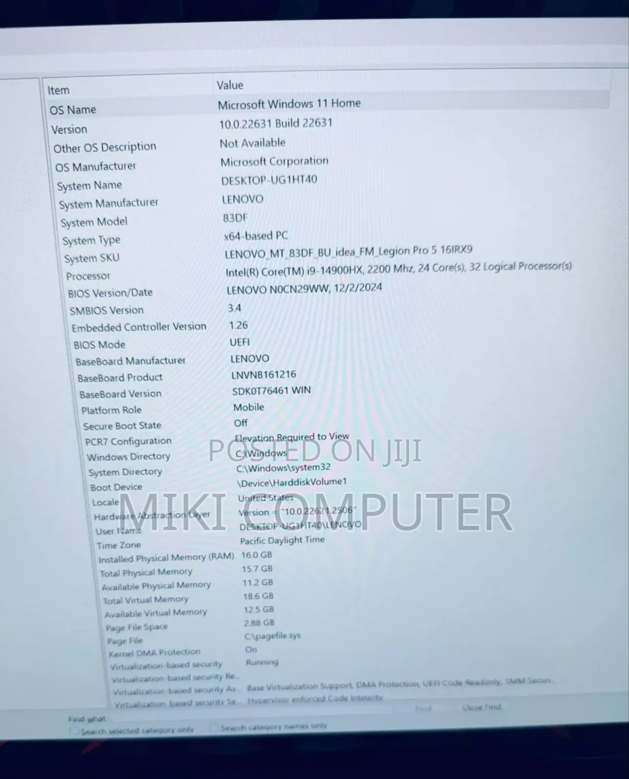 New Laptop Lenovo Legion 5 16GB Intel Core I9 SSD 1T