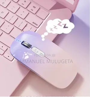  Rechargeable Wireless Mouse – Colorful Backlit Silent Click 