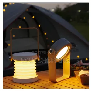 Photo - 3-Level Dimmable Foldable Night Light, Safe Touch Nightstand Lamp