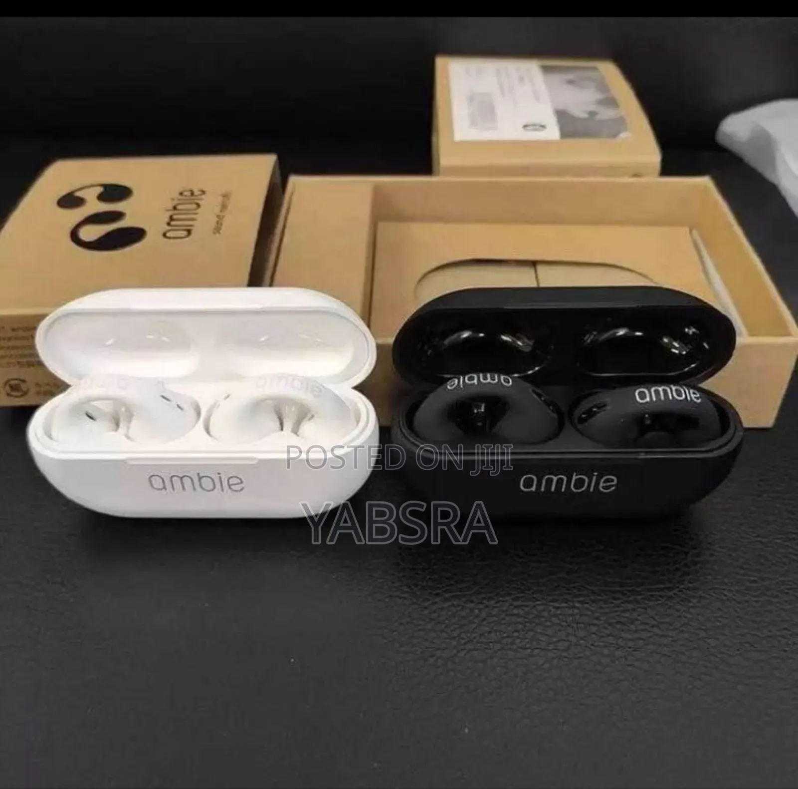 Ambie Open-Ear Clip Wireless Earbuds - Secure Comfortable Fit