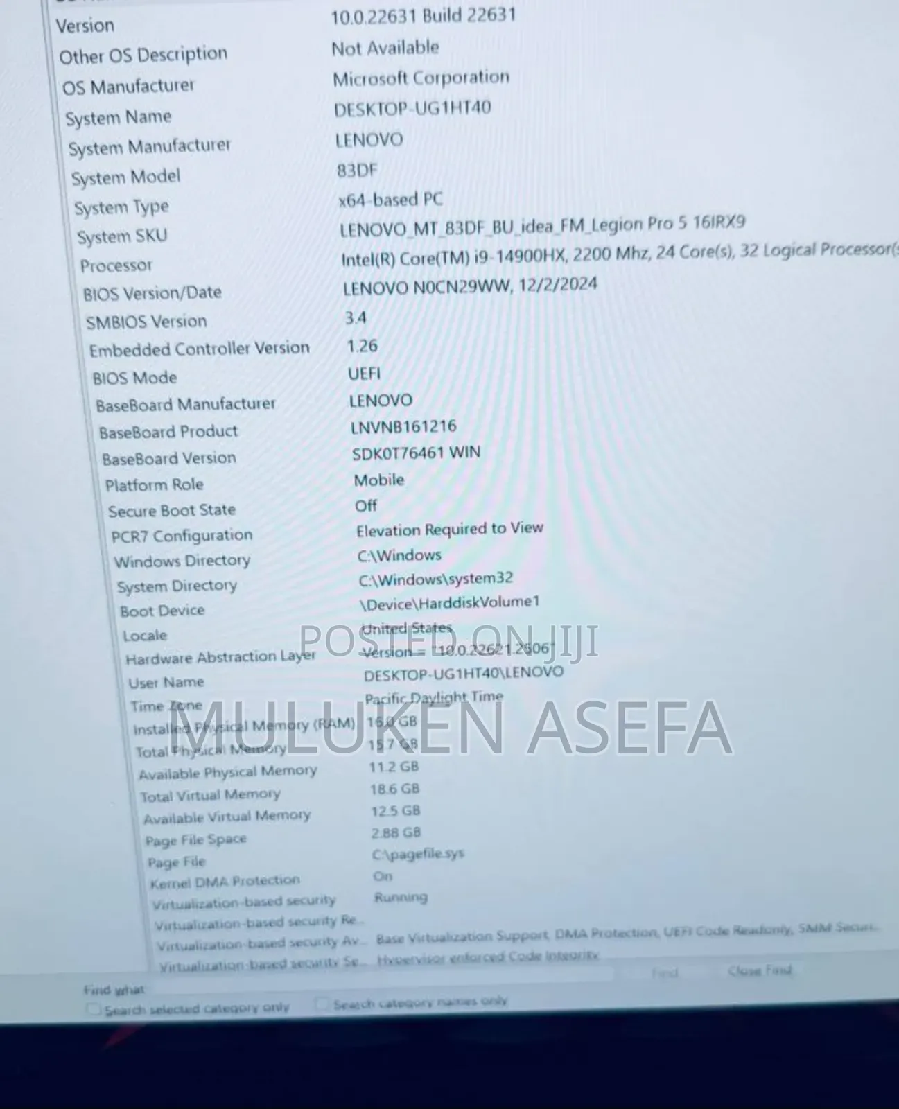 New Laptop Lenovo Legion 5 16GB Intel Core I9 SSD 1T