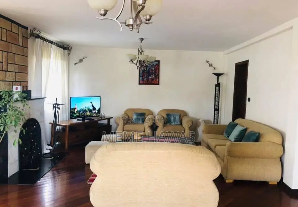 Furnished 4bdrm House in Ayat Real Estate, Yeka for rent