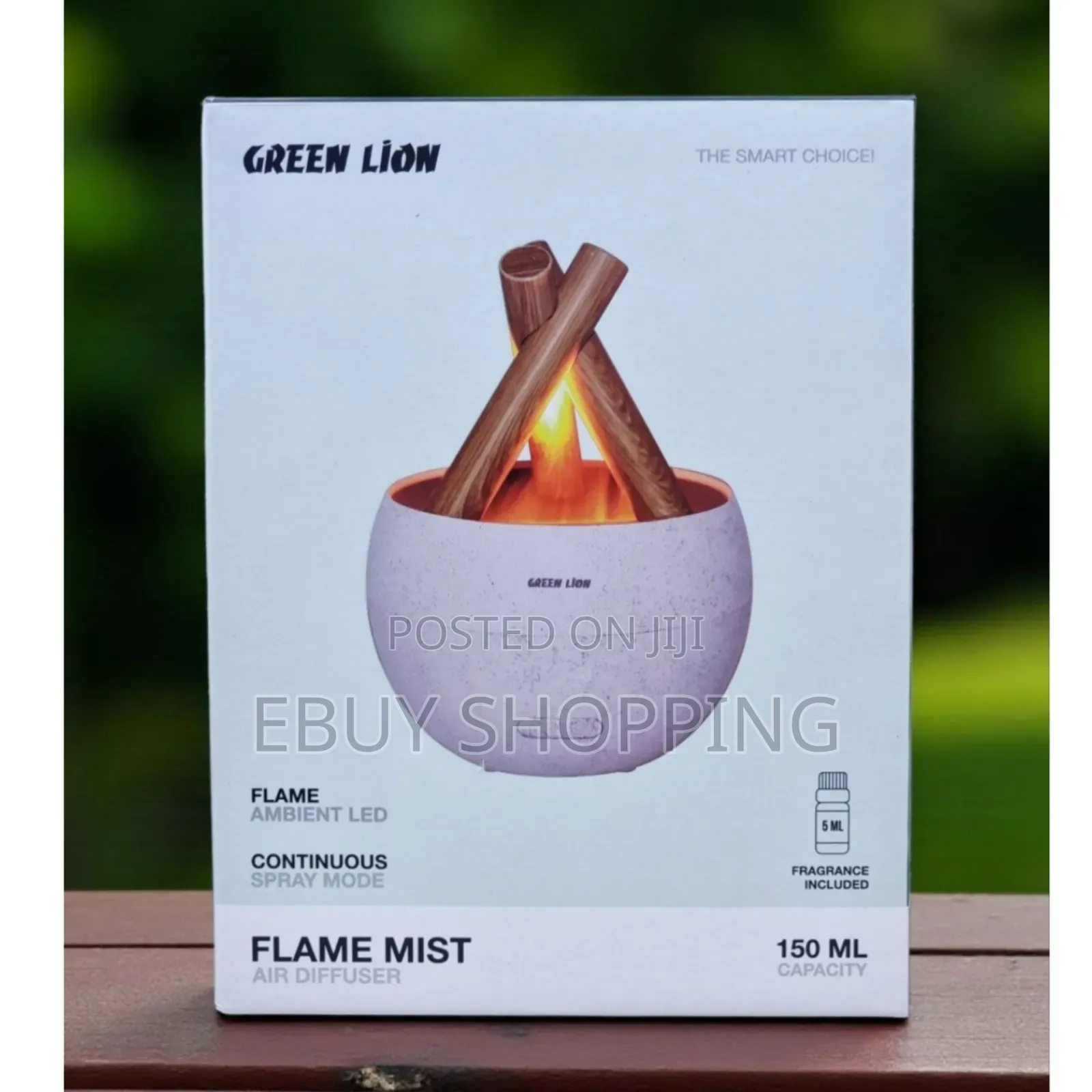 Eco-Friendly Flame Effect Diffuser for Home Office | 10m2 Coverage