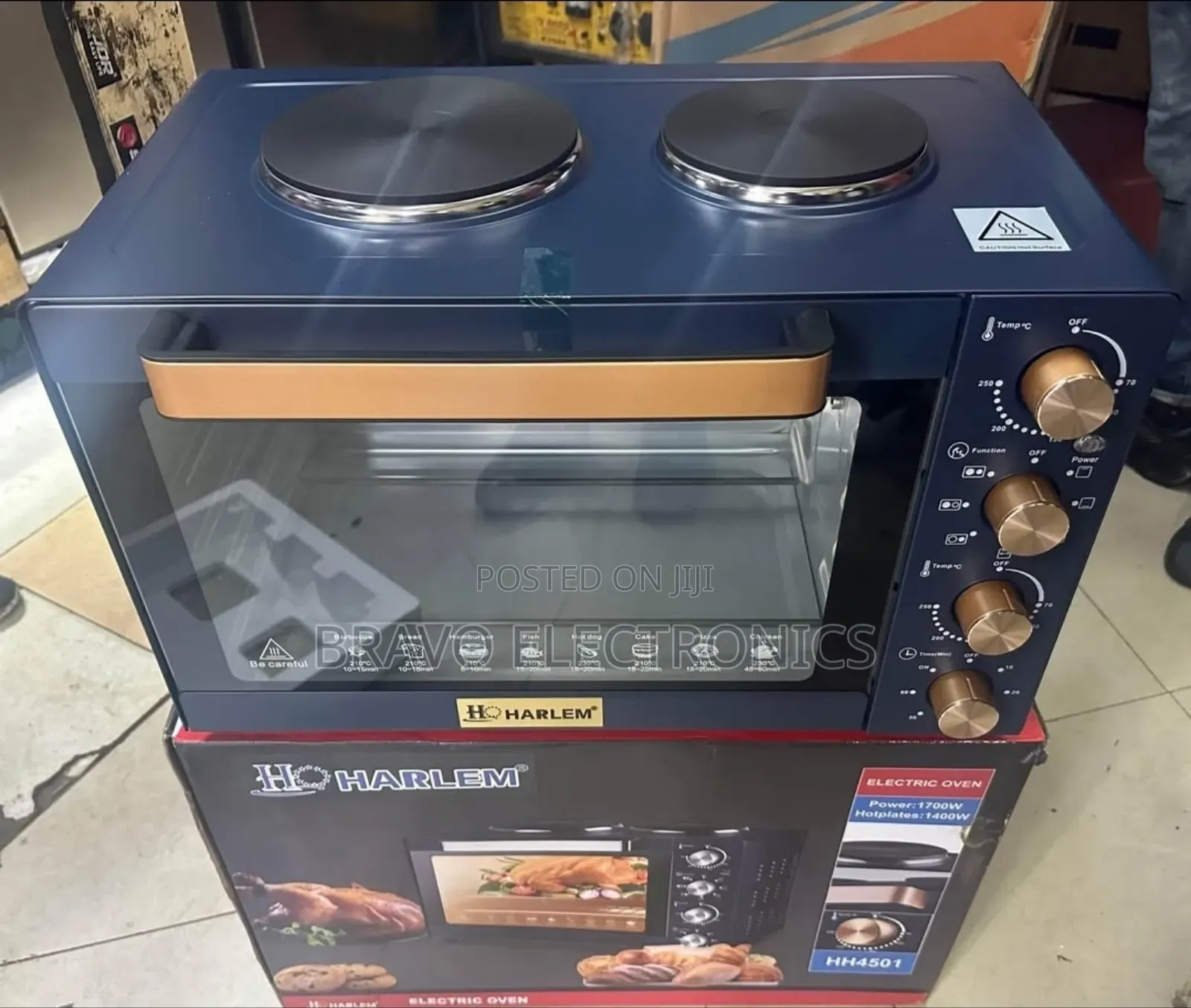 Harlem Mini Oven 45 Litter 45 ሊትር የሚይዝ ኦቮን