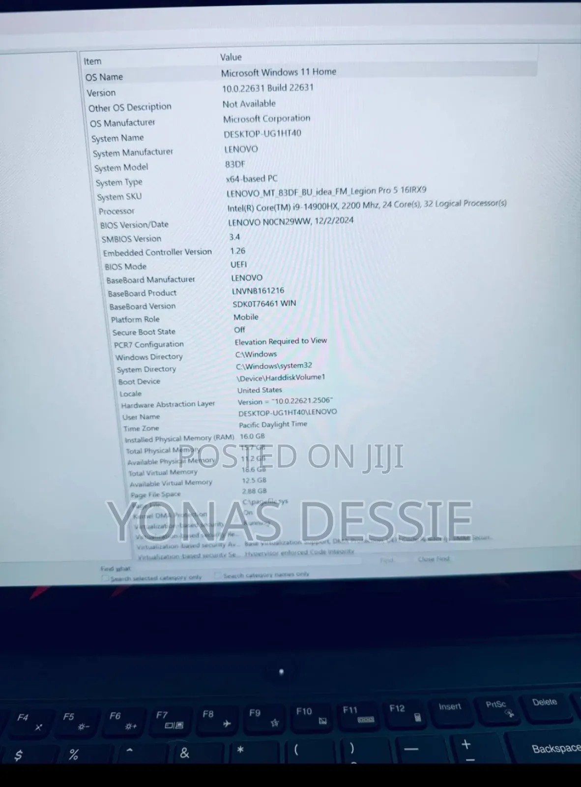 New Laptop Lenovo Legion 5 16GB Intel Core I9 SSD 1T