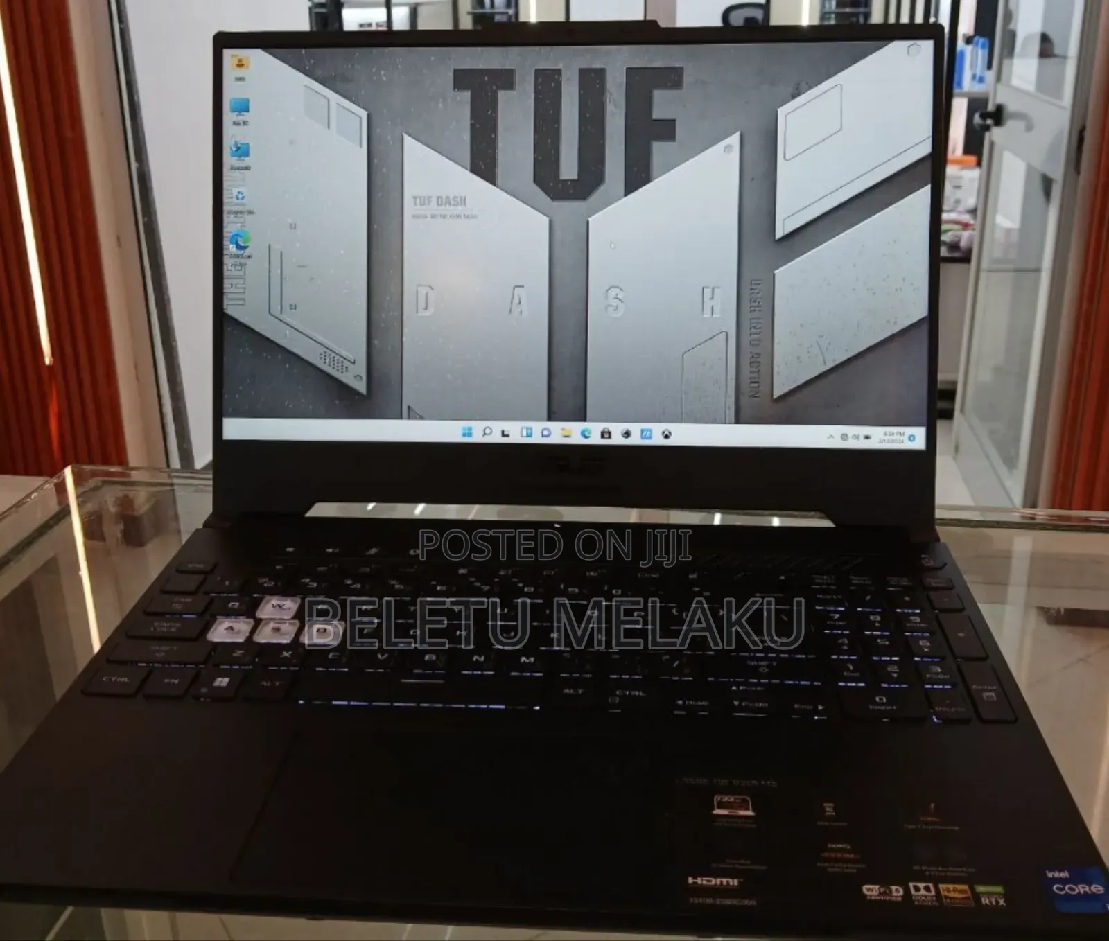 New Laptop Asus TUF Dash F15 16GB Intel Core I7 SSD 512GB