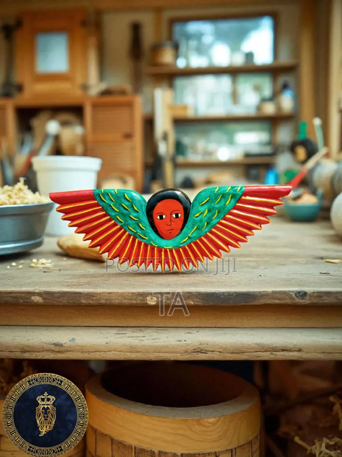 Wooden Angel Painting