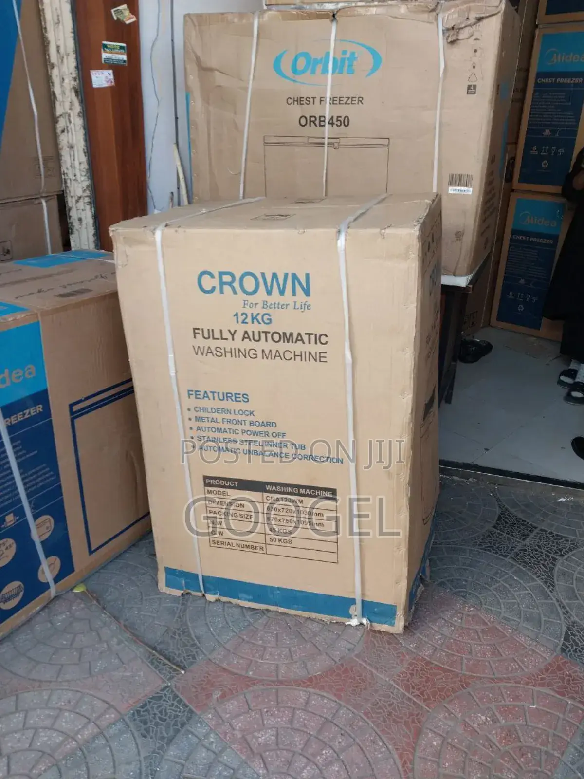 Crown 12kg Automatic Washing Machin