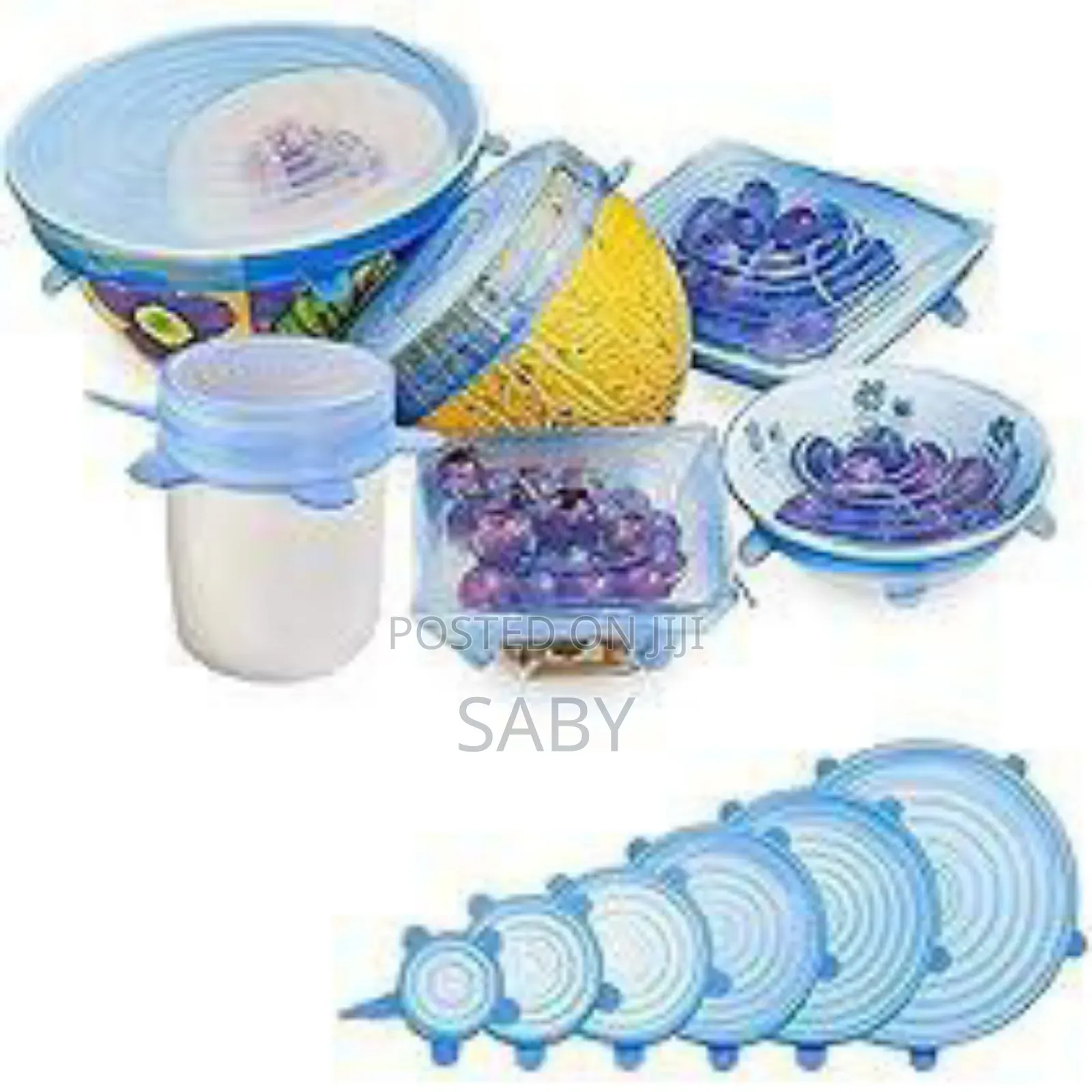 Stretch Silicon Lids ( 6 Pack )