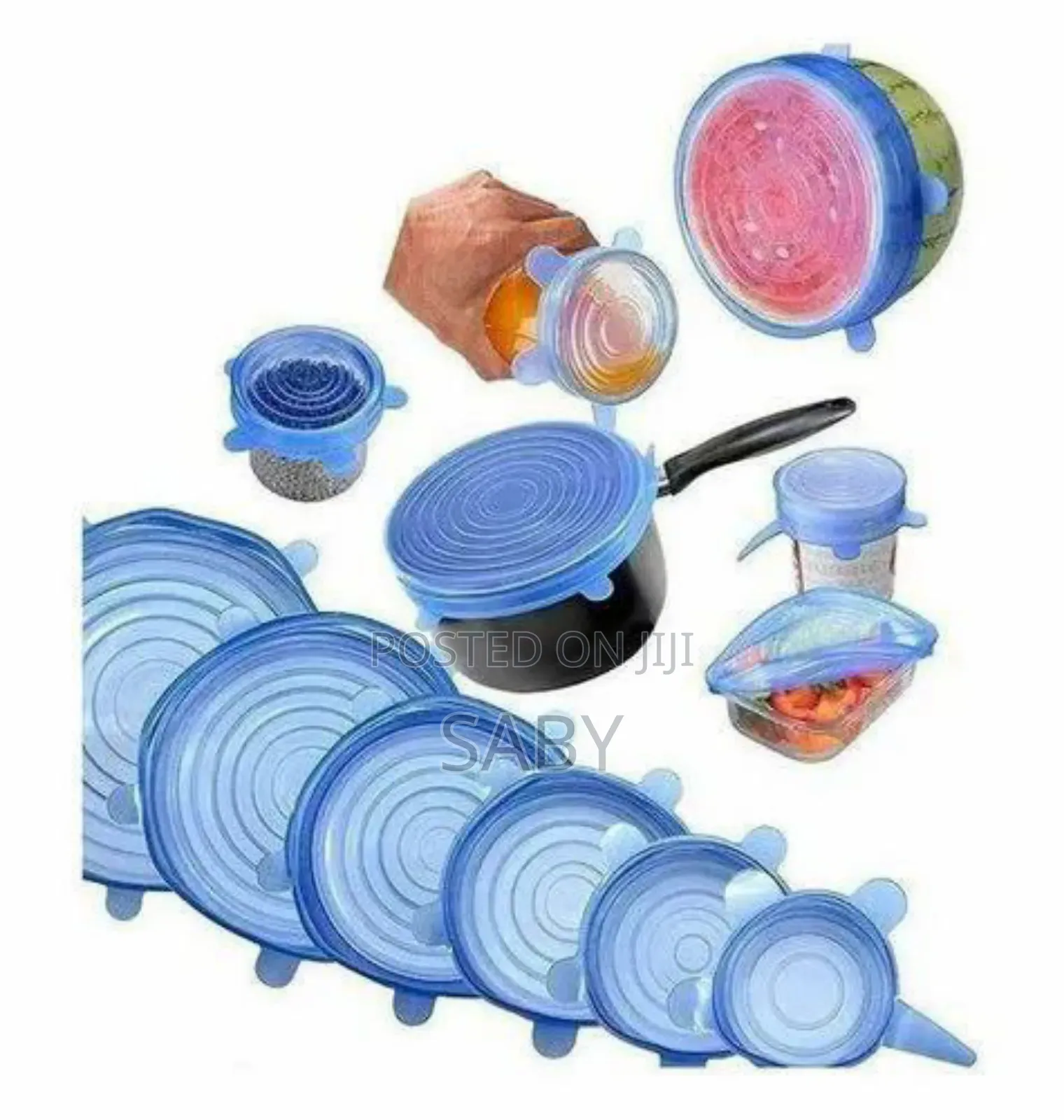 Stretch Silicon Lids ( 6 Pack )