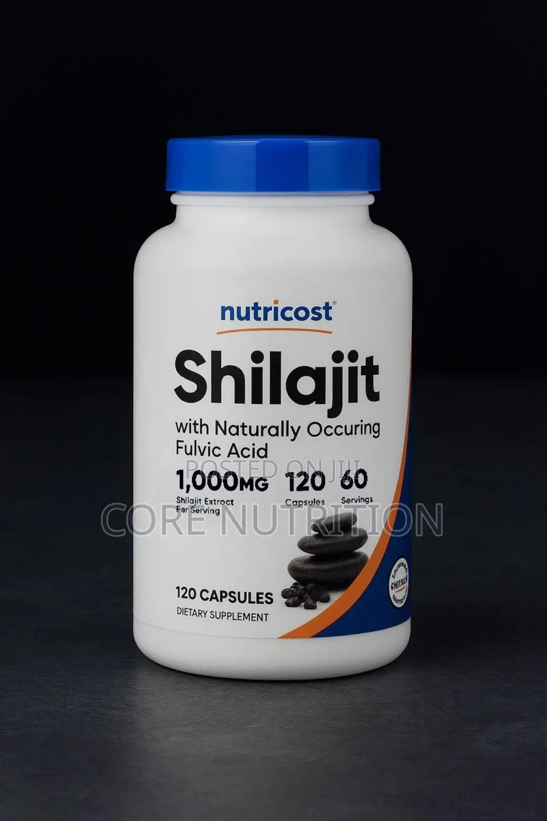 Shilajit , 1000 Mg , 120 Capsules , 60 Servings ( 500 Mg Per Capsule)
