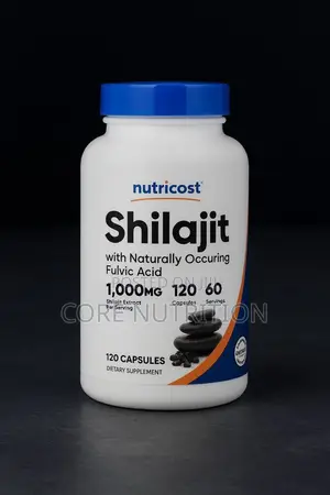 Photo - Shilajit , 1000 Mg , 120 Capsules , 60 Servings ( 500 Mg Per Capsule)
