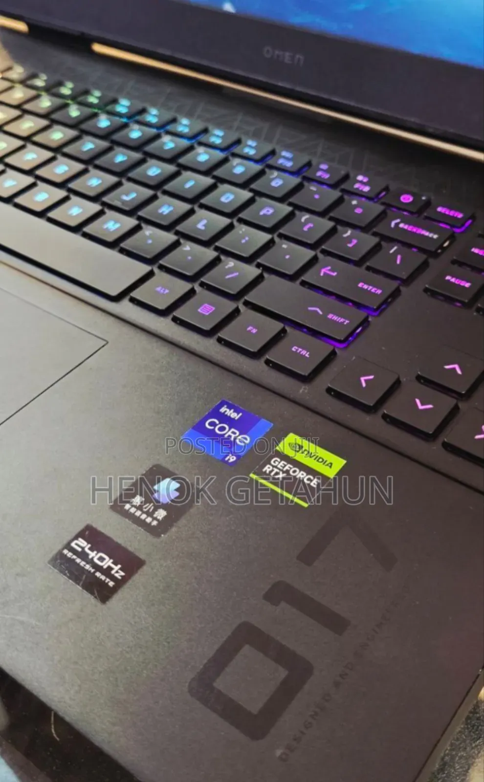 New Laptop HP Omen 17 16GB Intel Core I9 SSD 1T