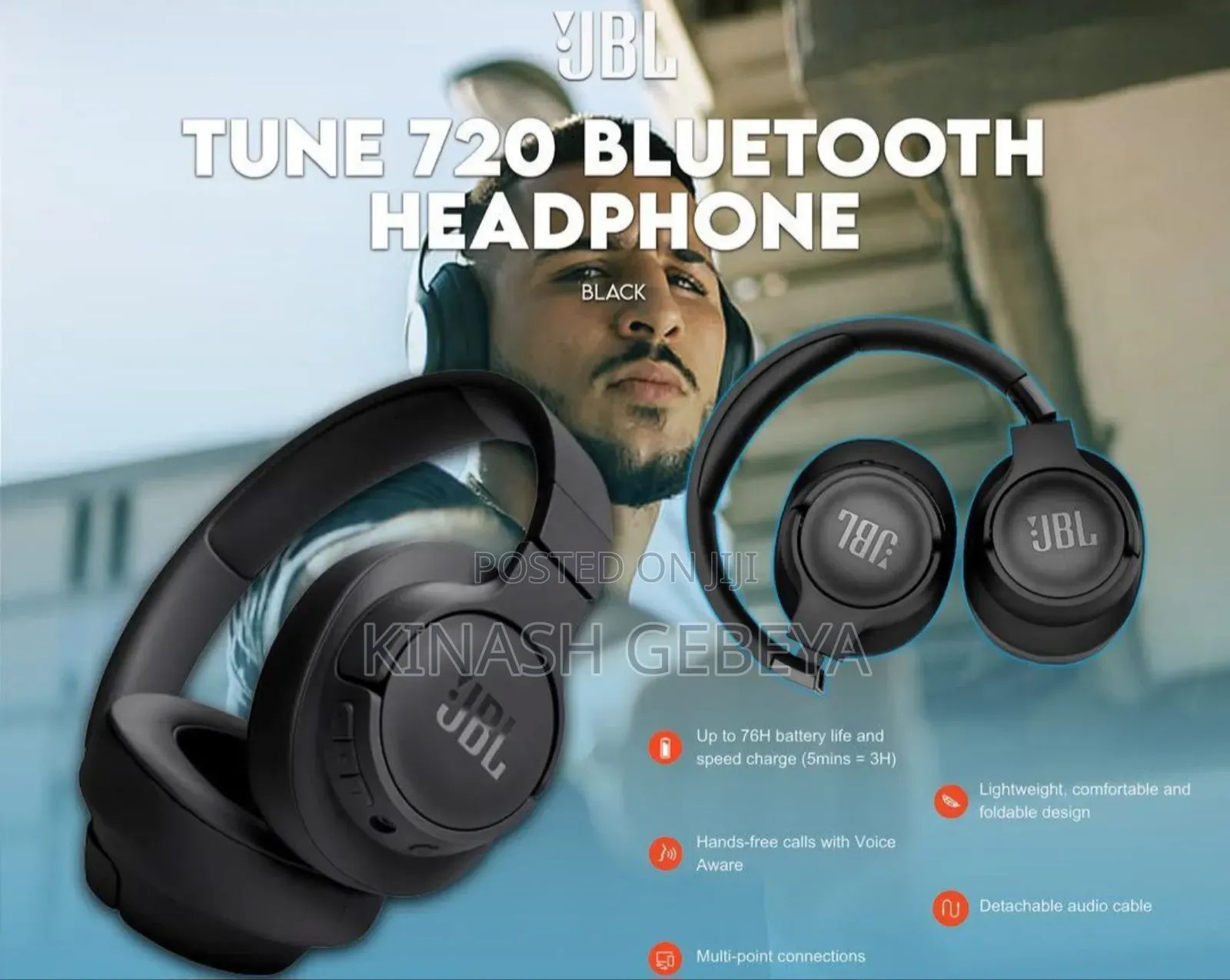 Jbl Tune 720bt High Quality Headphones