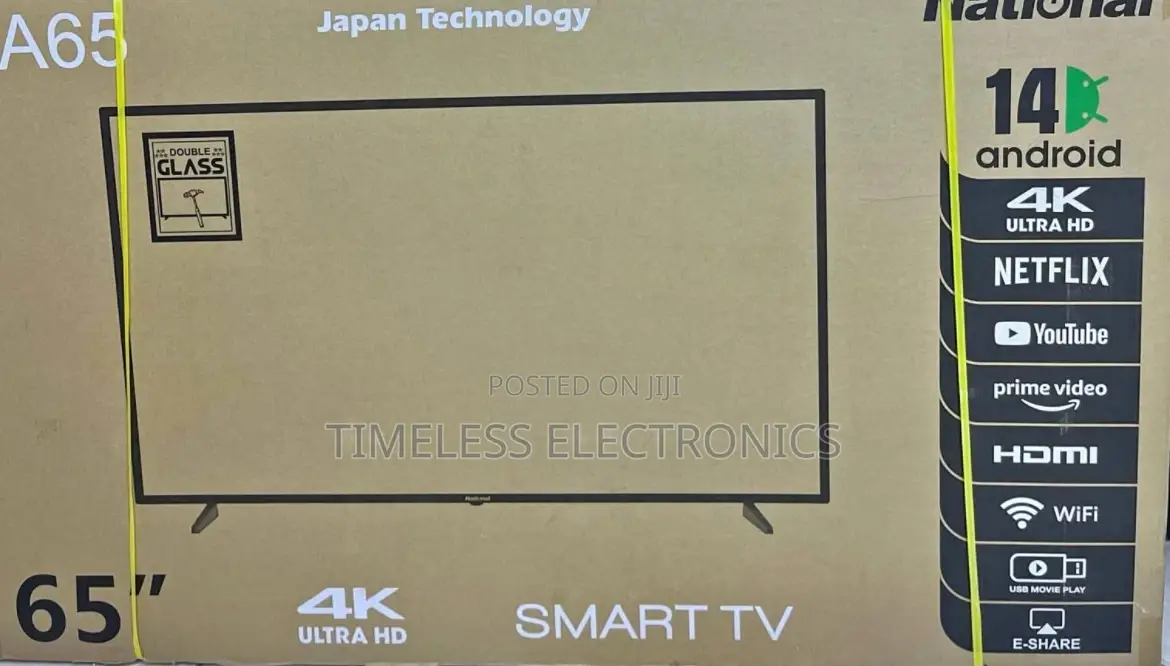 National 65” Smart Android Tv – Big Screen, Big Entertainment!