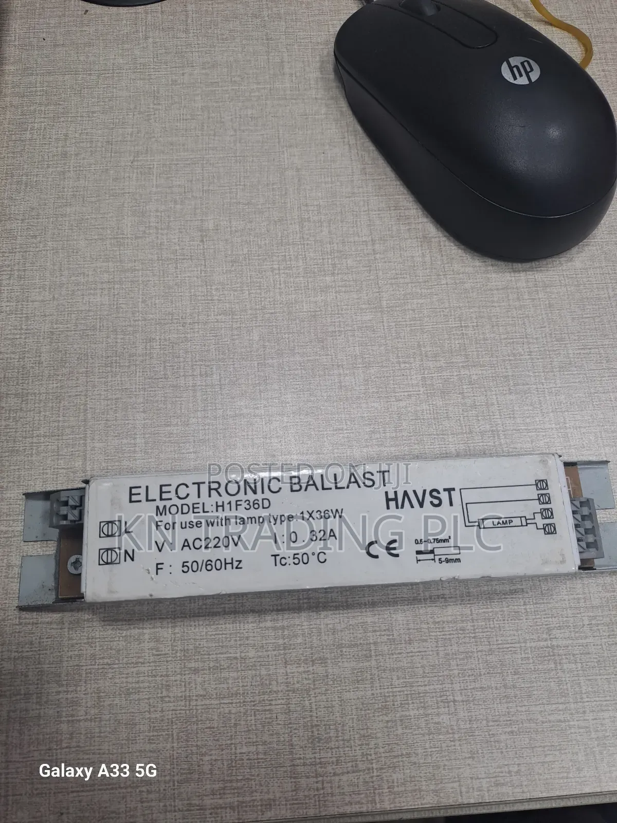 Electronic Ballast 1x36watt