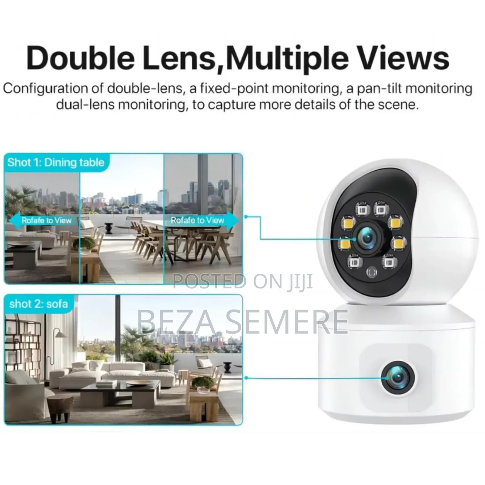Sim Support Double Lens Camera Rierr
