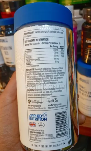 Zinc, Magnesium and Vitamin B6 With Ashwagandha (Zma)