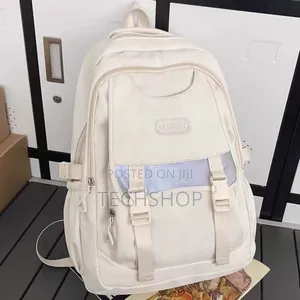 Photo - Men and Women Durable White Backpack
