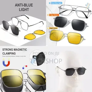 Photo - 3 in 1 Magnetic Blue-Cut Glassess