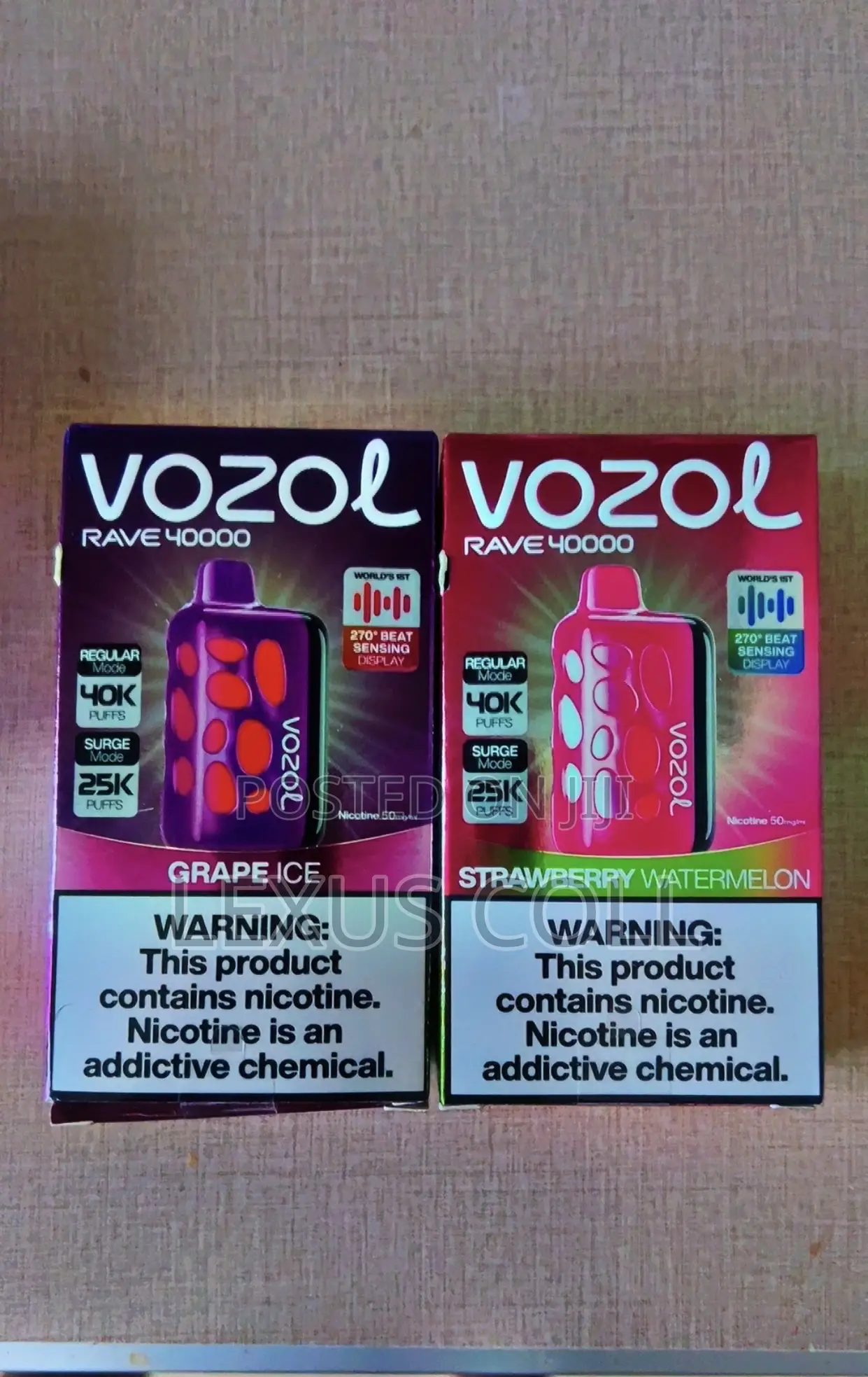 Vozol 40,000 Puff Strawberry Kiwi and Watermelon Ice