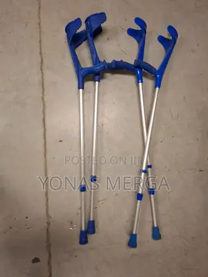 Photo - Crutches罫፭adjustable Aluminum Walking Stick,Height 113-185cm,Load150kg