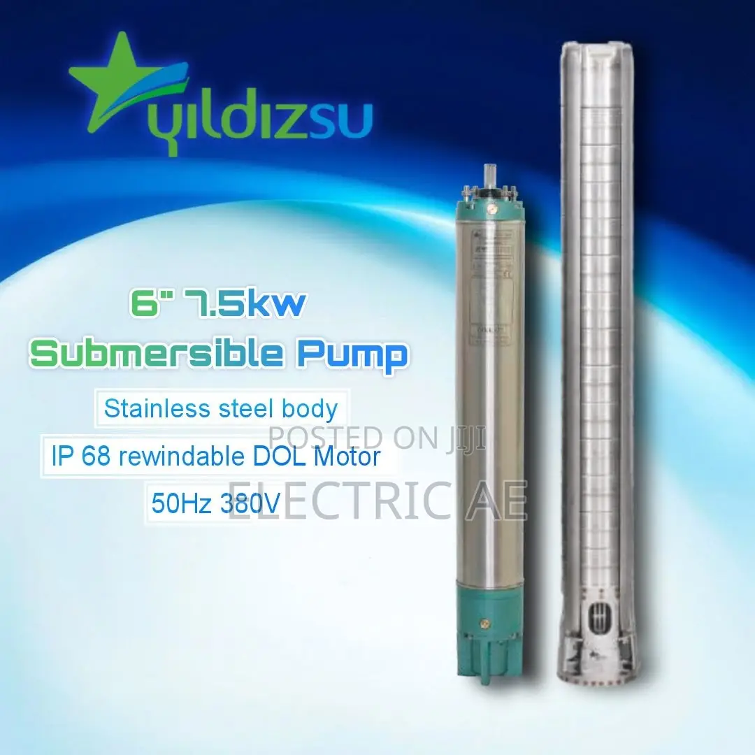 Submersible Pump 6" 7.5 Kw (10 Hp) Motor Stainless Steel 50hz 380v