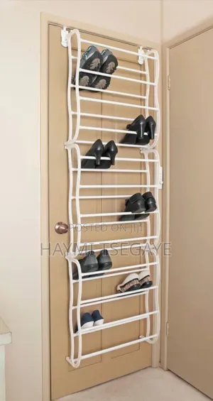 Photo - 36 Pairs Over the Door Shoe Rack