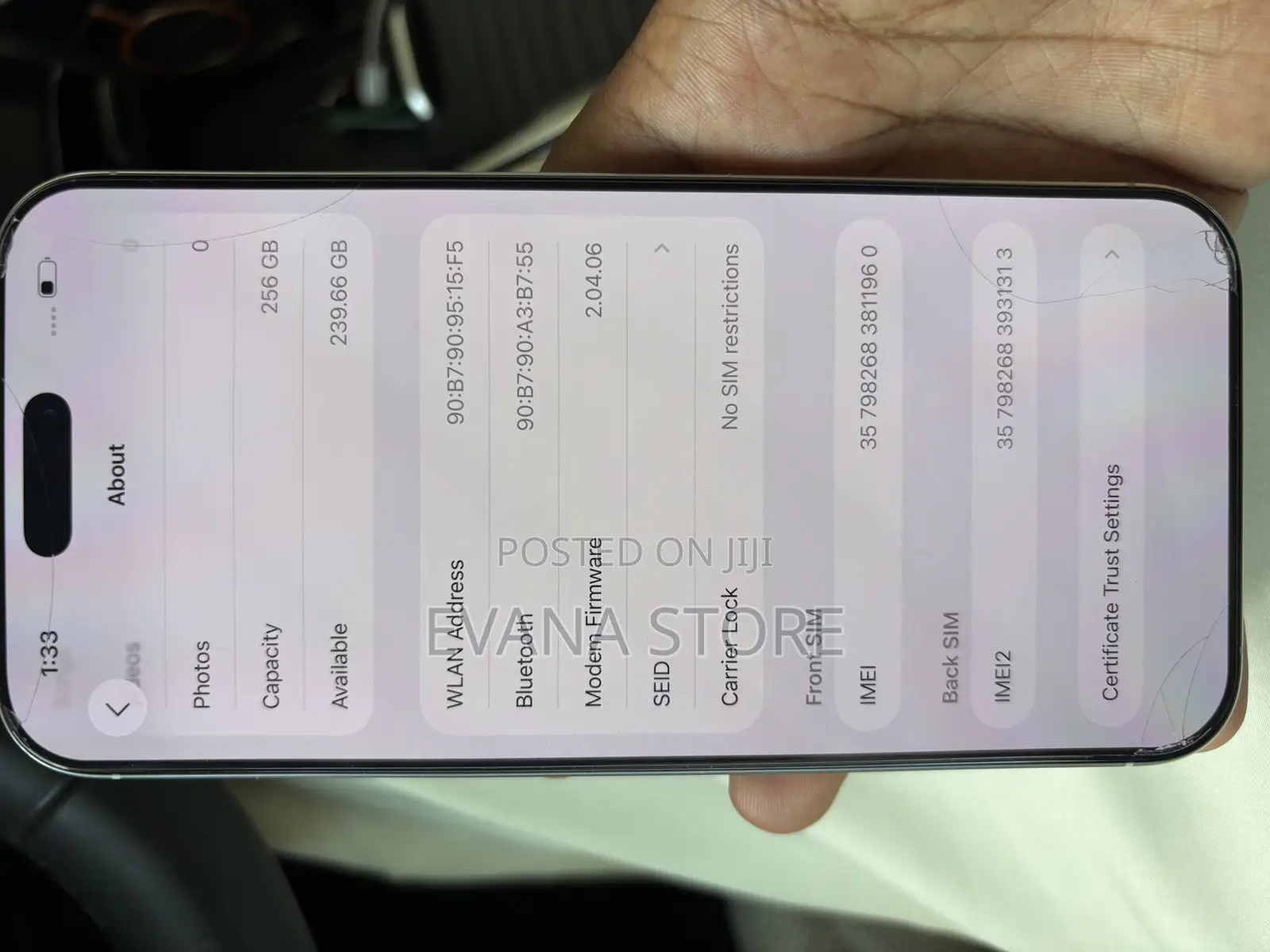 New Apple iPhone 16 Pro Max 256 GB White