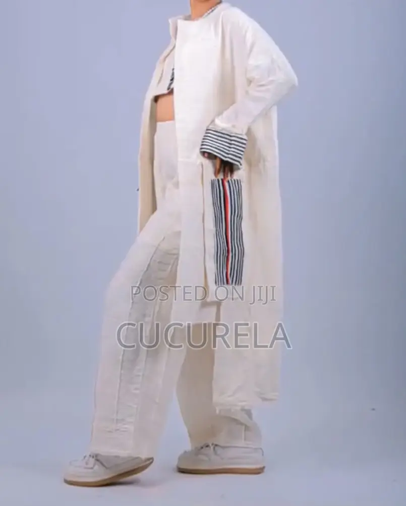 Hand-Woven Cotton Three-Piece Loungewear Set