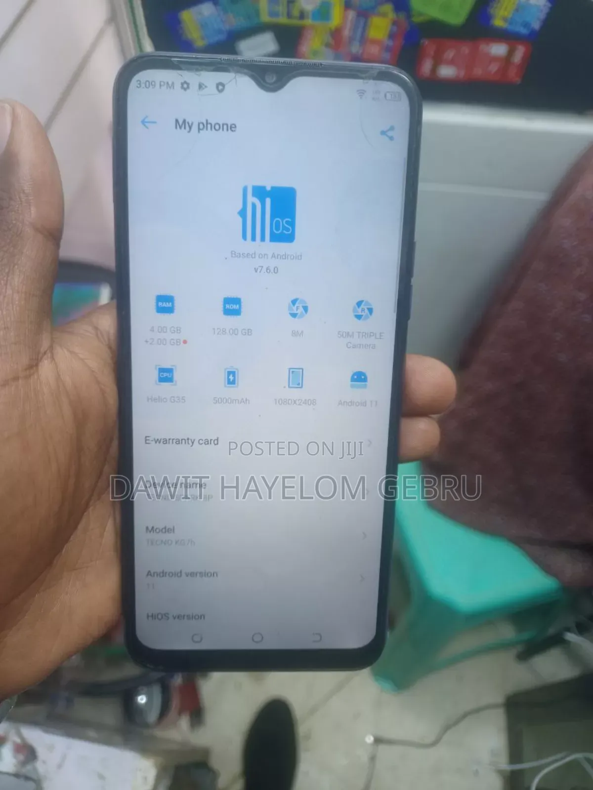 Tecno Spark 8P 128 GB Blue