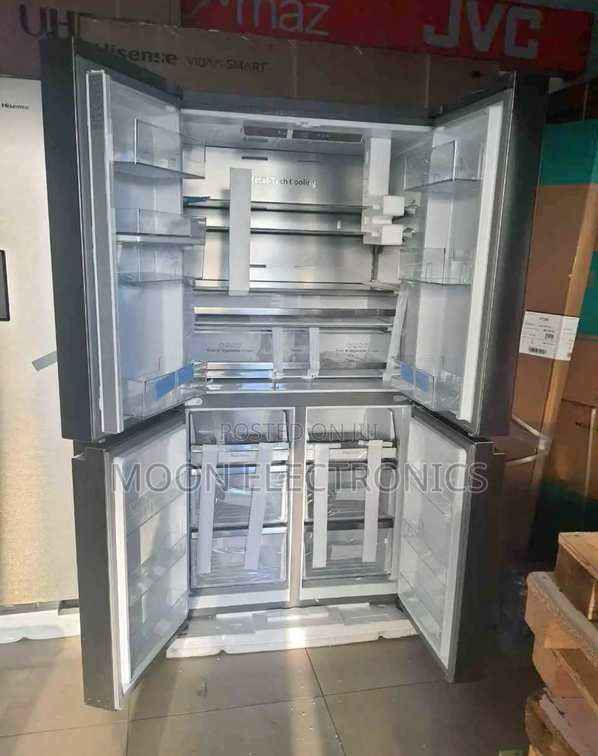 Hisense 4-Door Refrigerator – Premium Cooling Stylish Design!