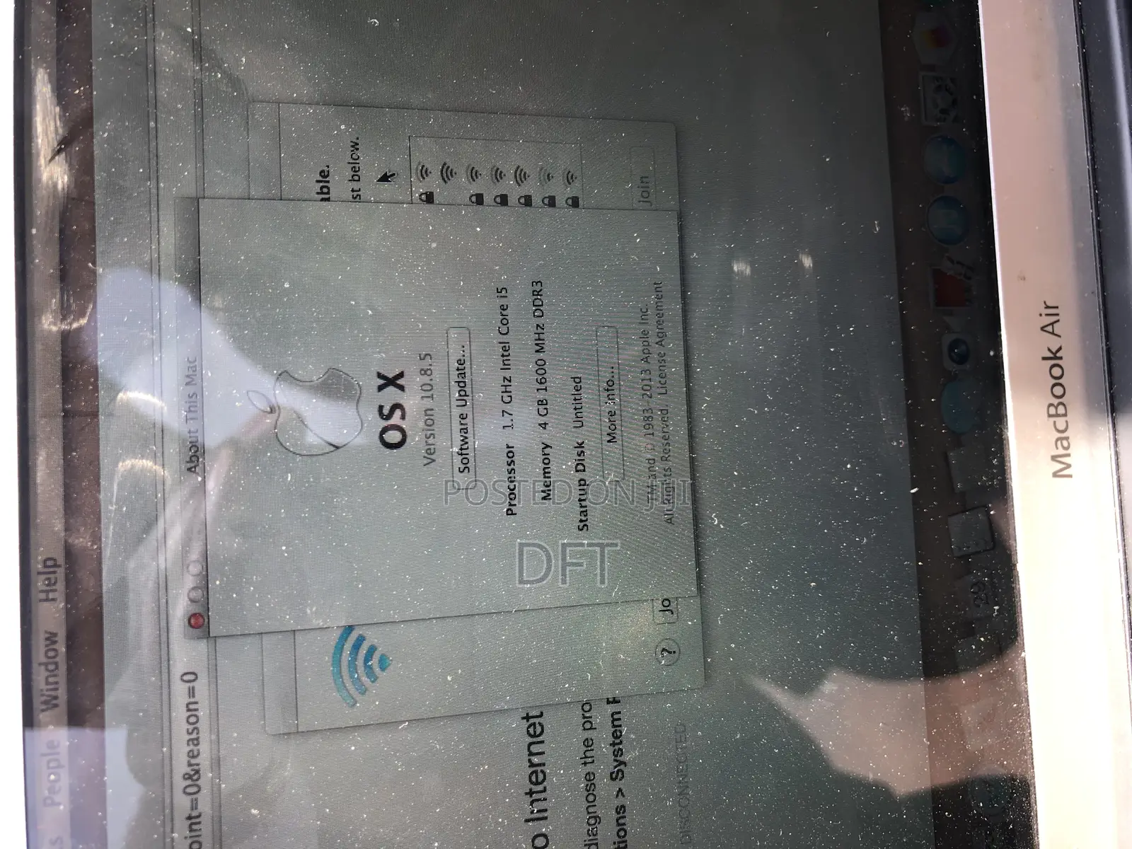 Laptop Apple MacBook Air 4GB Intel Core I5 SSD 128GB