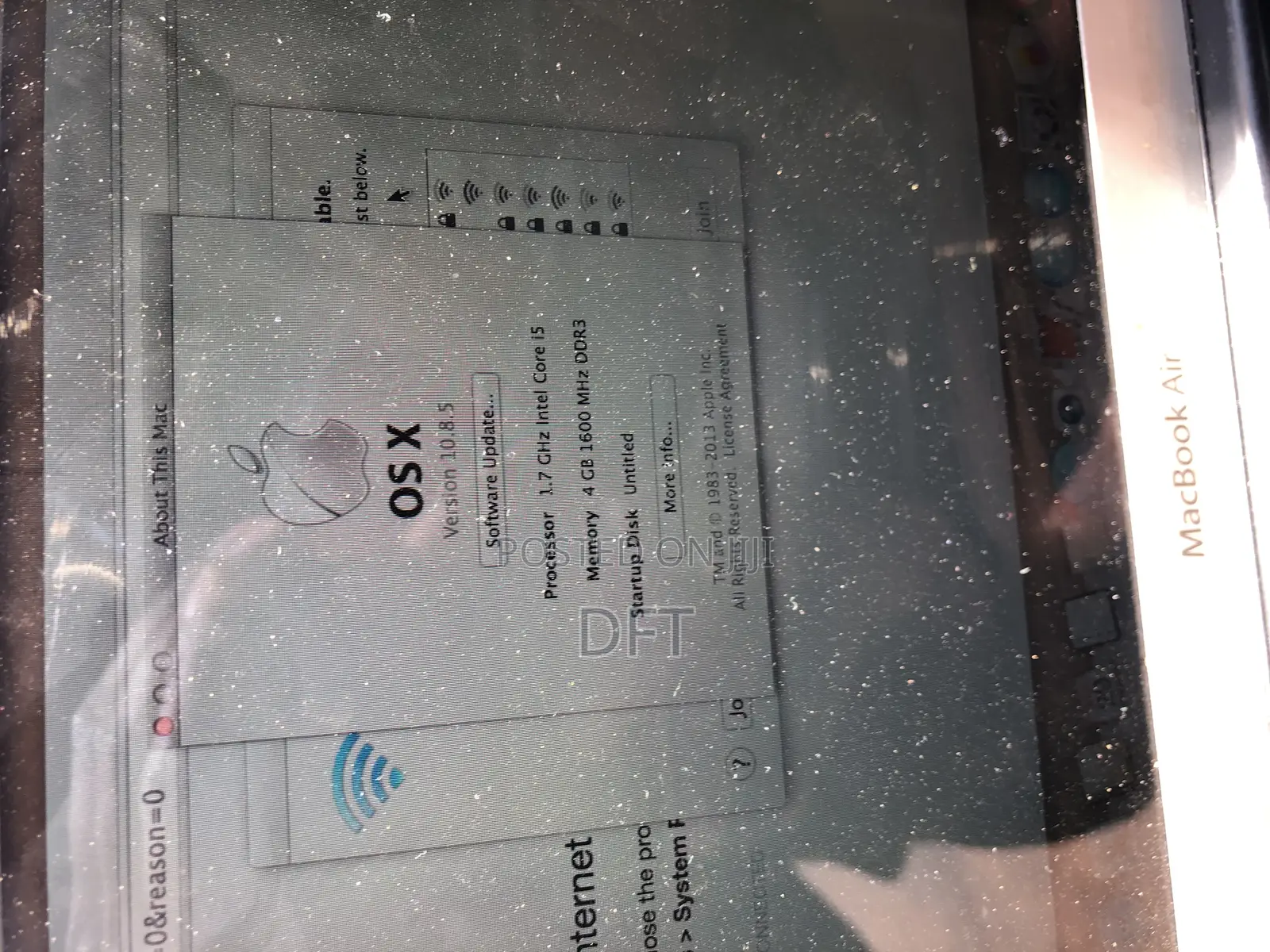 Laptop Apple MacBook Air 4GB Intel Core I5 SSD 128GB