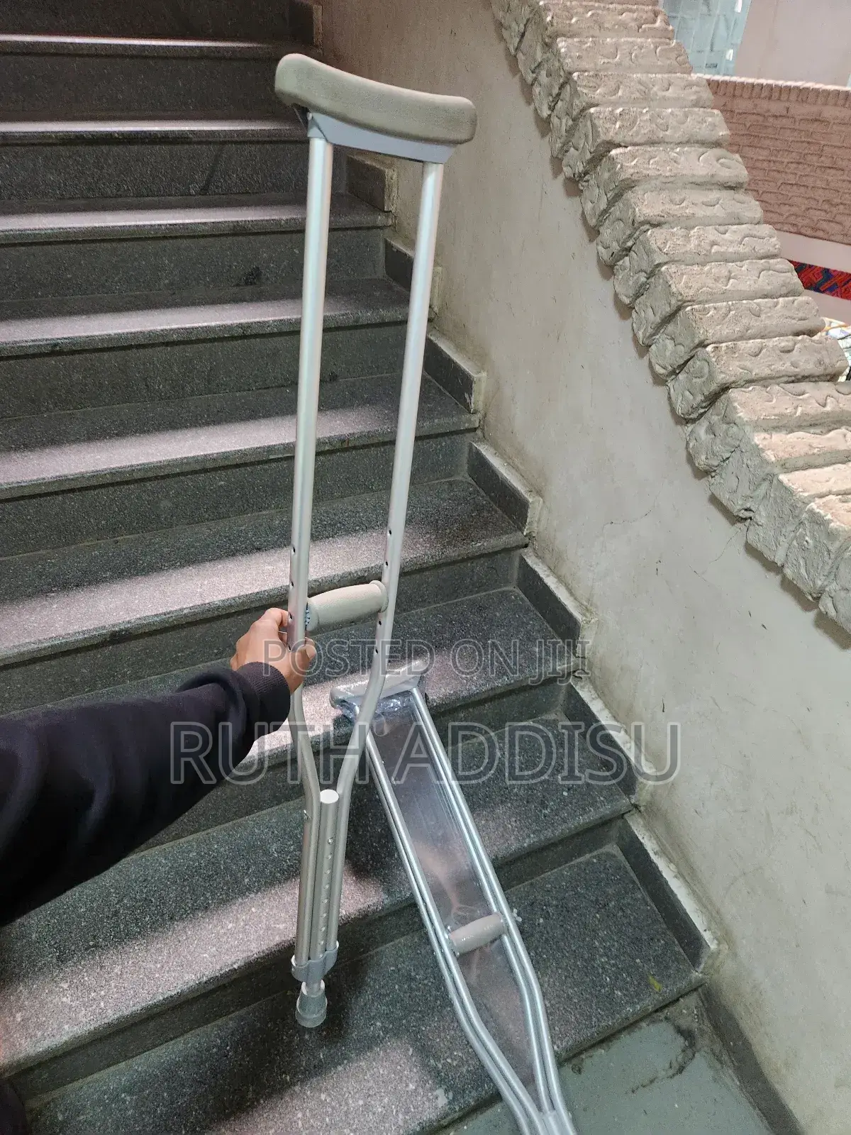 Axillary Bilateral Crutches輕微heavy Duty Best Rubber Bottom Crutches