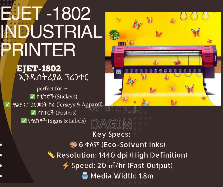 Start Your Own Printing Business – 1.8m Eco-solvent Printer For Sale