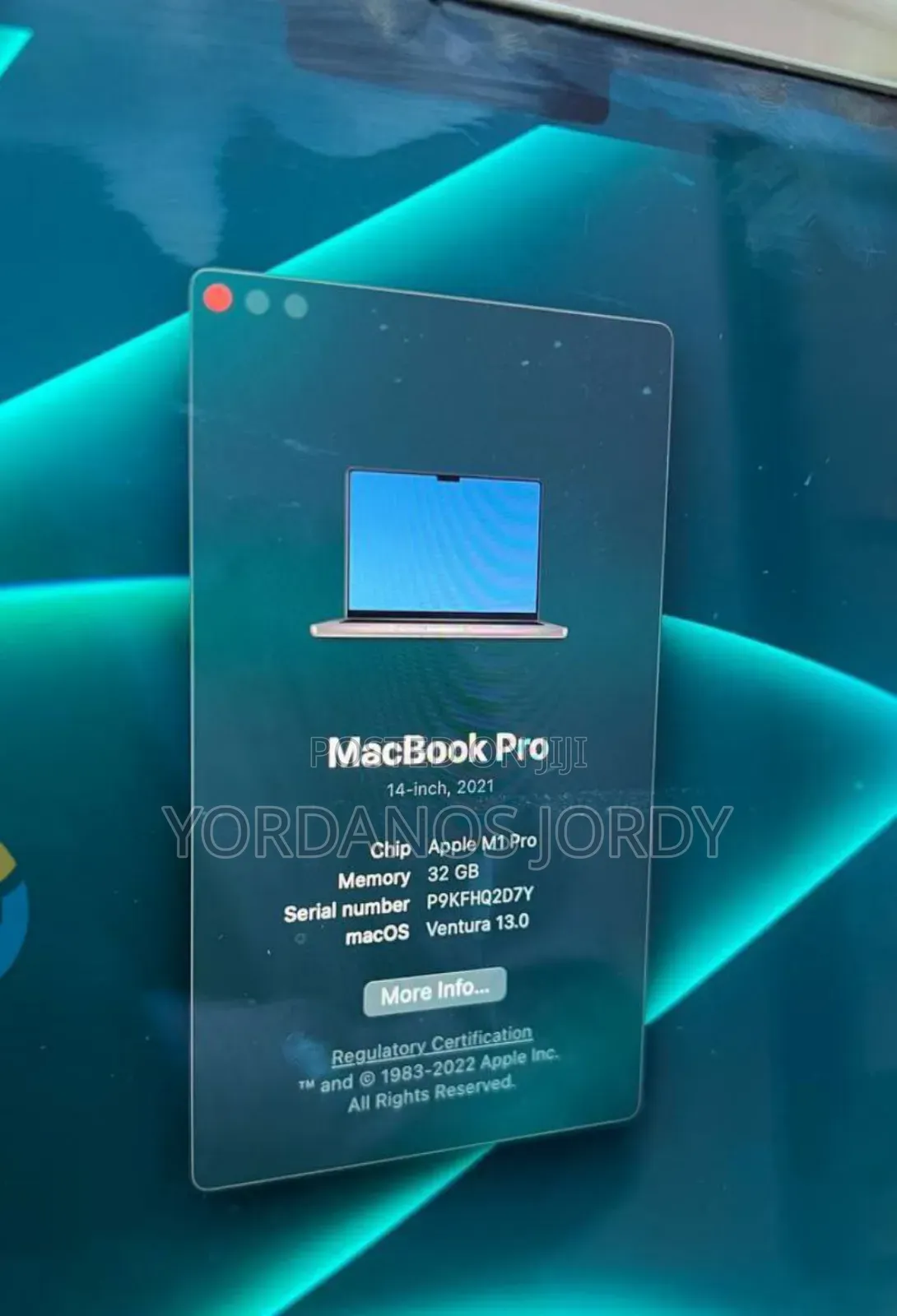 New Laptop Apple MacBook Pro M1 32GB Apple M1 Pro SSD 1T