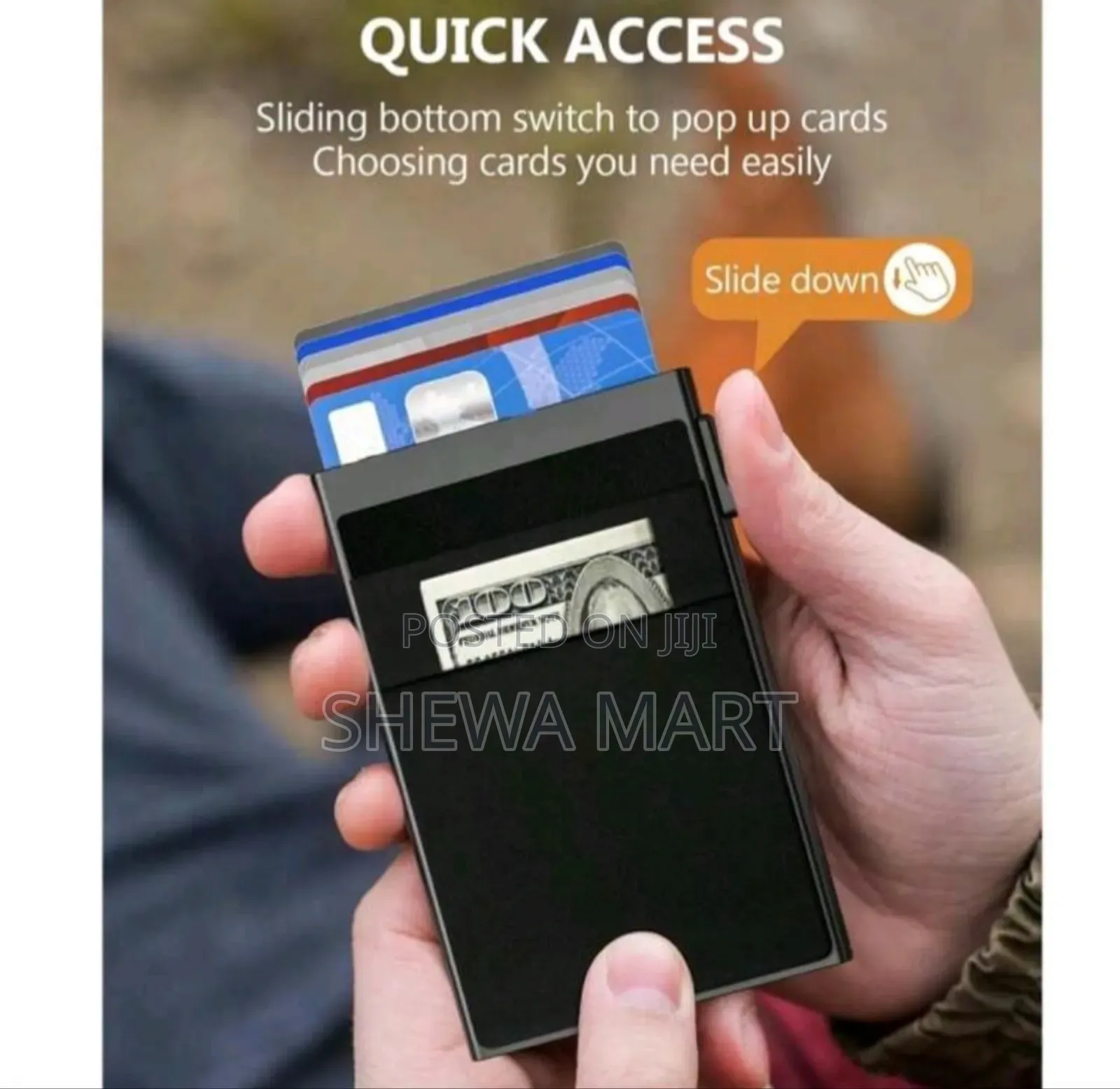 Rfid Credit Card Holder Men Thin Slim Mini Minimalist Wallets Luxury